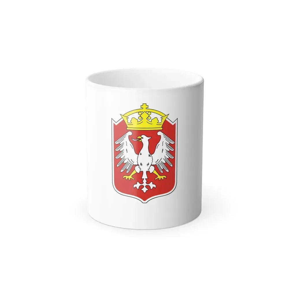 Flag of Gniezno Poland - Color Changing Coffee Mug 11oz - Go Mug Yourself
