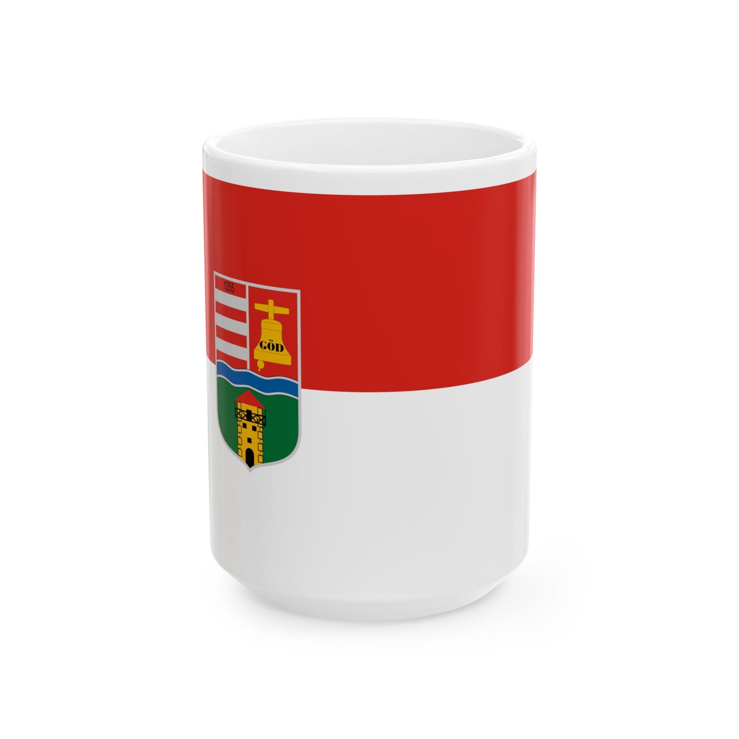 Flag of God (Hungary) White Coffee Mug-15oz-Go Mug Yourself