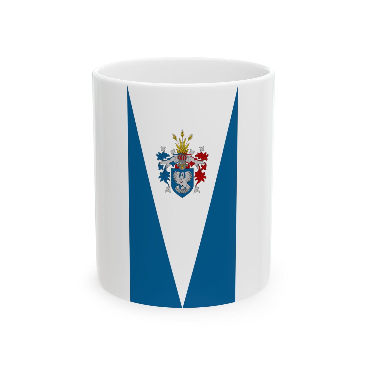 Flag of Godollo (Hungary) White Coffee Mug-11oz-Go Mug Yourself