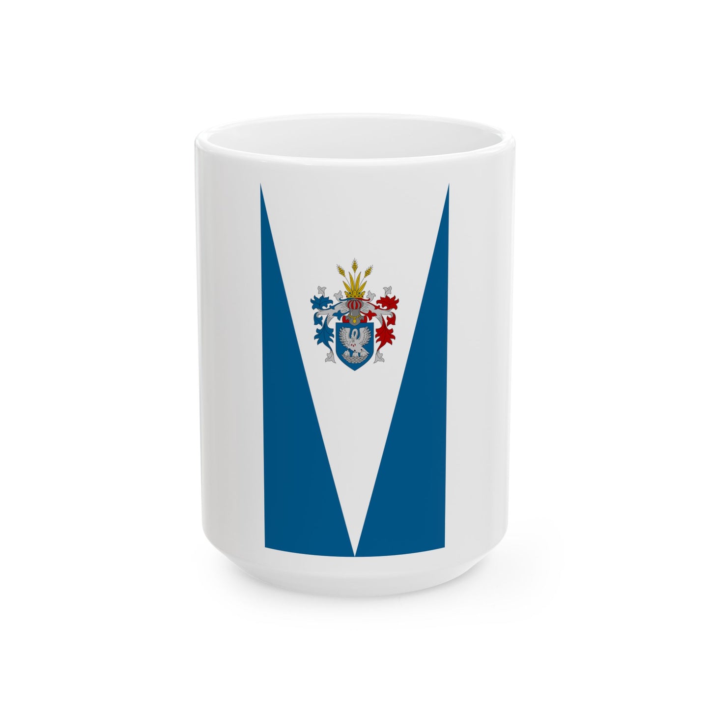 Flag of Godollo (Hungary) White Coffee Mug-15oz-Go Mug Yourself