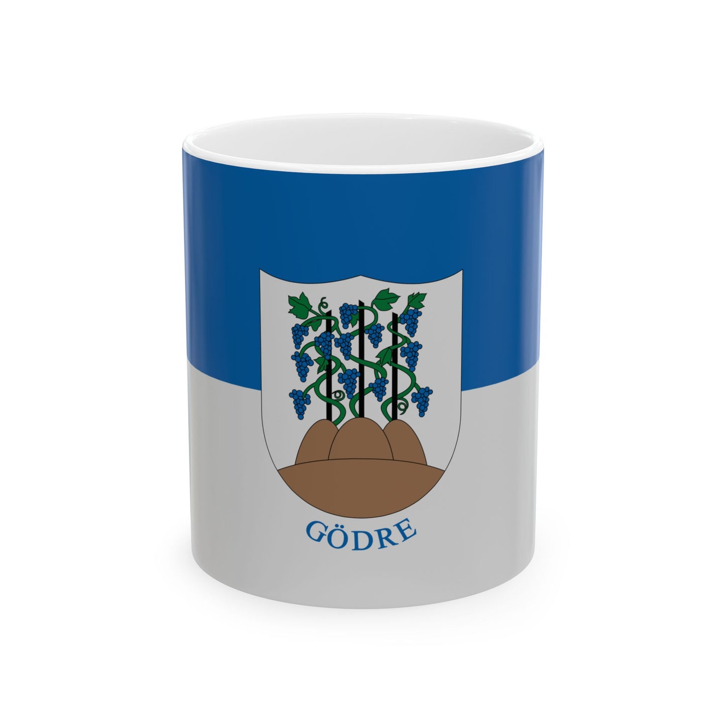 Flag of Godre (Hungary) White Coffee Mug-11oz-Go Mug Yourself