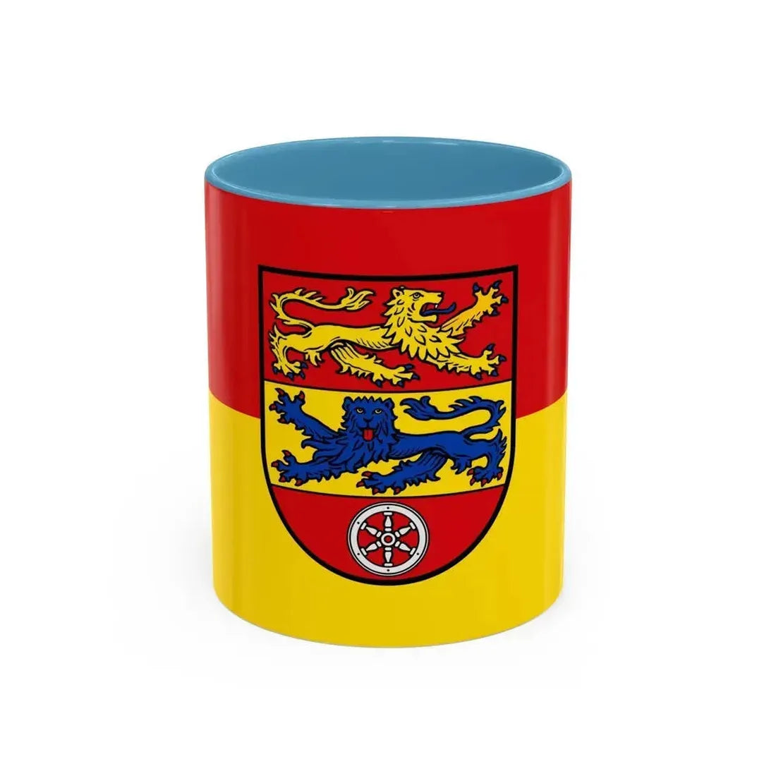 Flag of Goettingen Germany - Accent Coffee Mug 11oz Light Blue - Go Mug Yourself