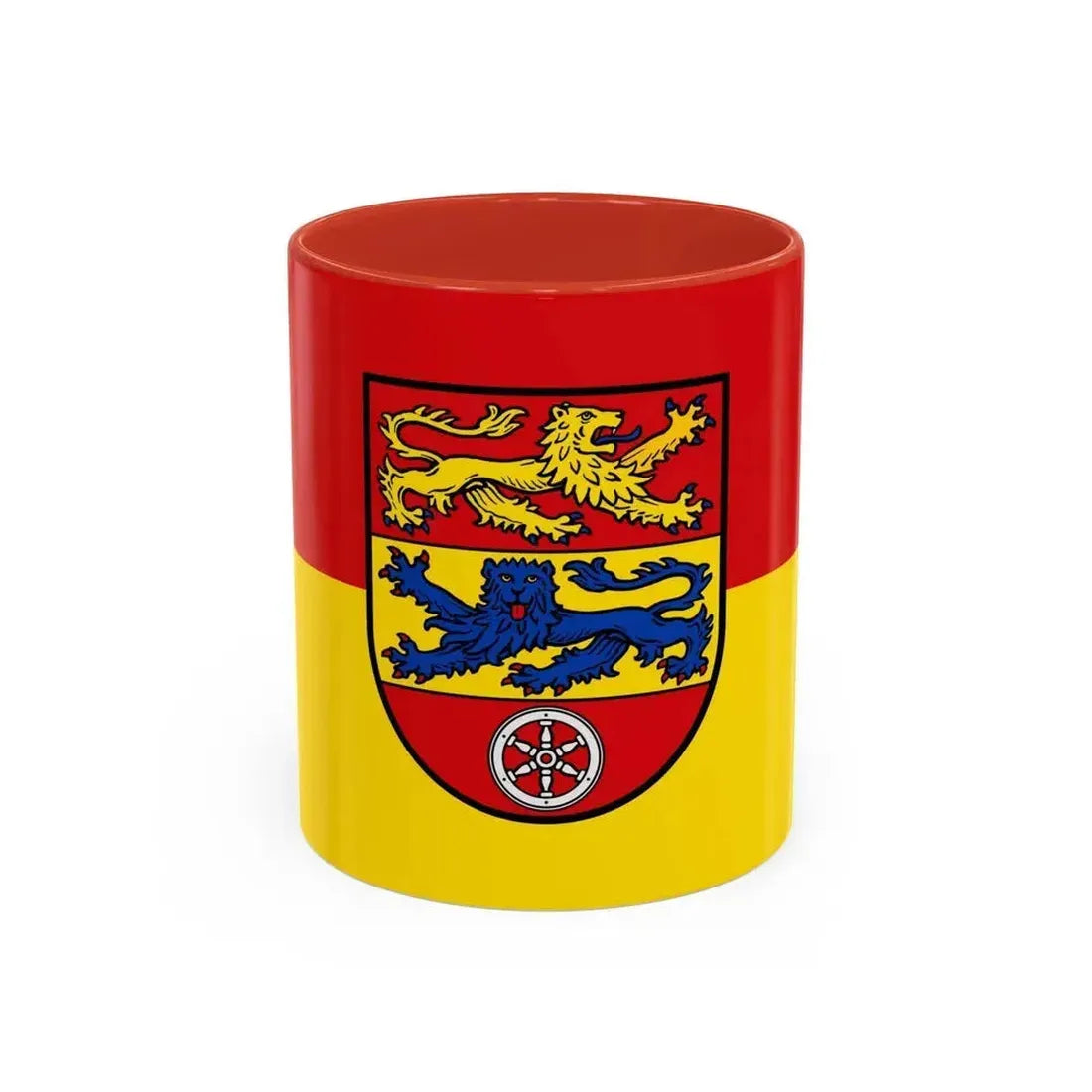 Flag of Goettingen Germany - Accent Coffee Mug 11oz Red - Go Mug Yourself