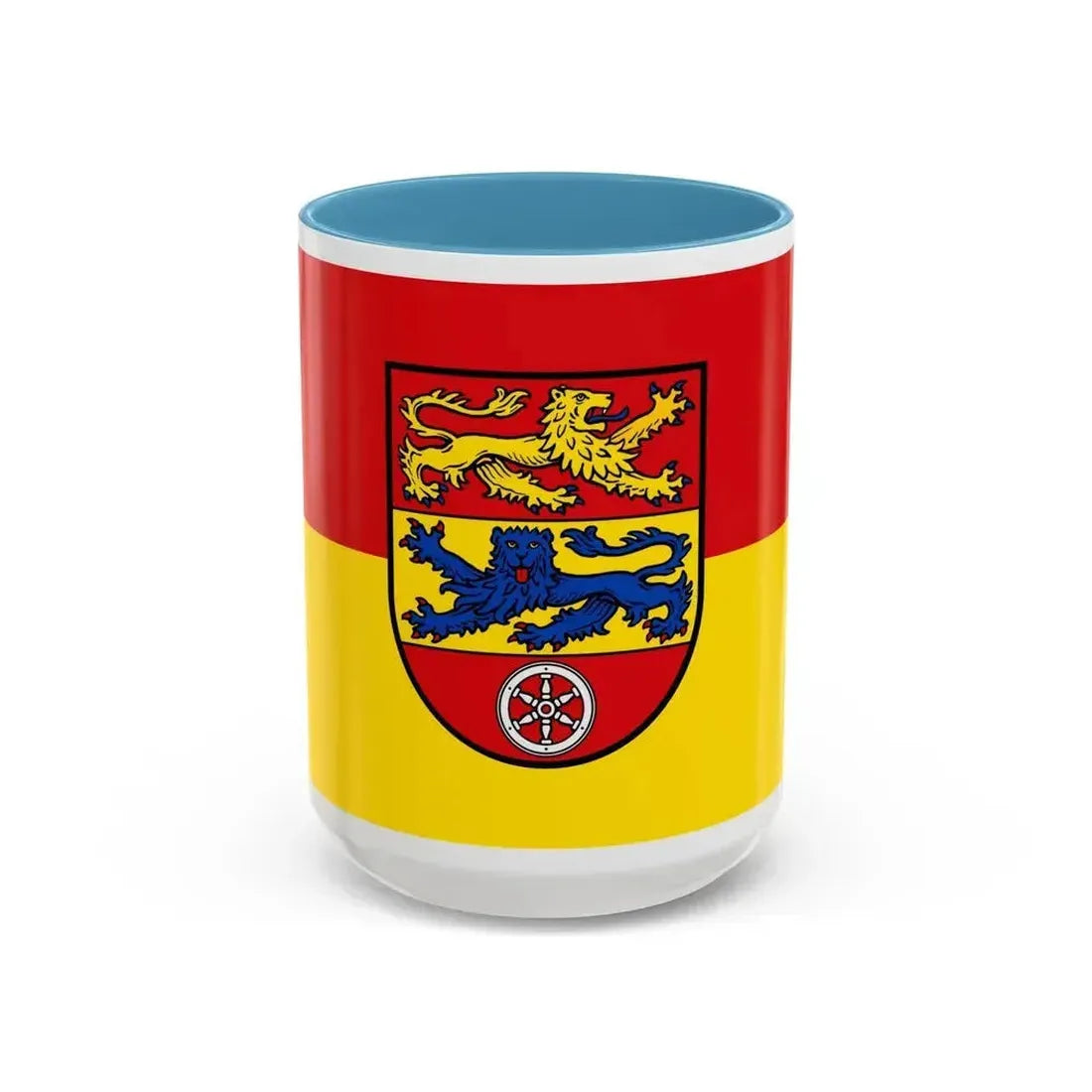Flag of Goettingen Germany - Accent Coffee Mug 15oz Light Blue - Go Mug Yourself