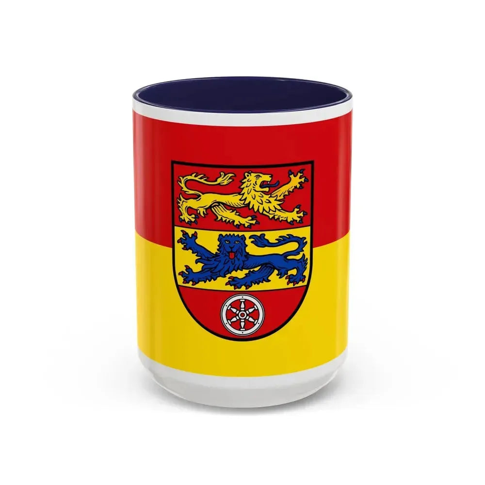 Flag of Goettingen Germany - Accent Coffee Mug 15oz Navy - Go Mug Yourself