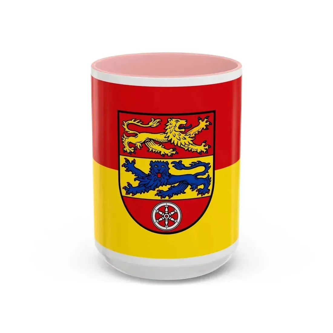 Flag of Goettingen Germany - Accent Coffee Mug 15oz Pink - Go Mug Yourself