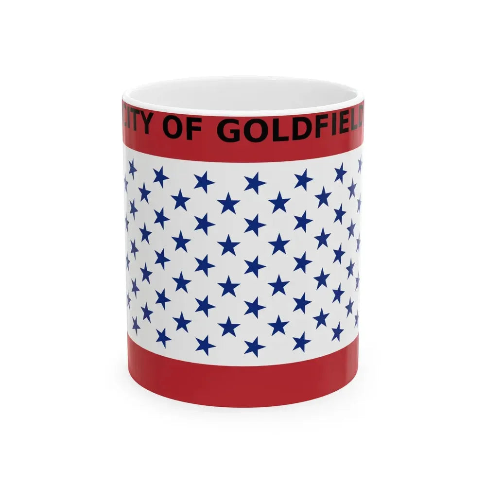 Flag of Goldfield Colorado (United States) White Coffee Mug 11oz - Go Mug Yourself