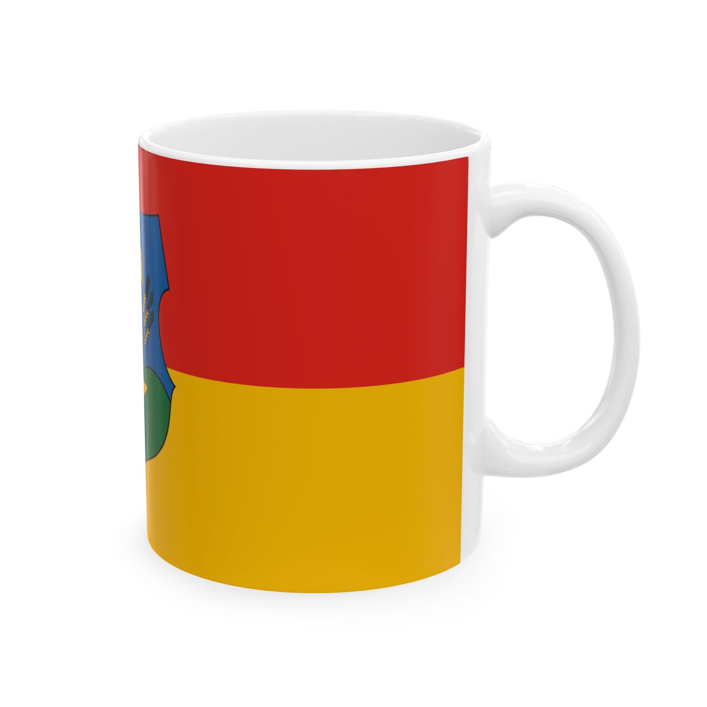 Flag of Gomba (Hungary) White Coffee Mug-Go Mug Yourself