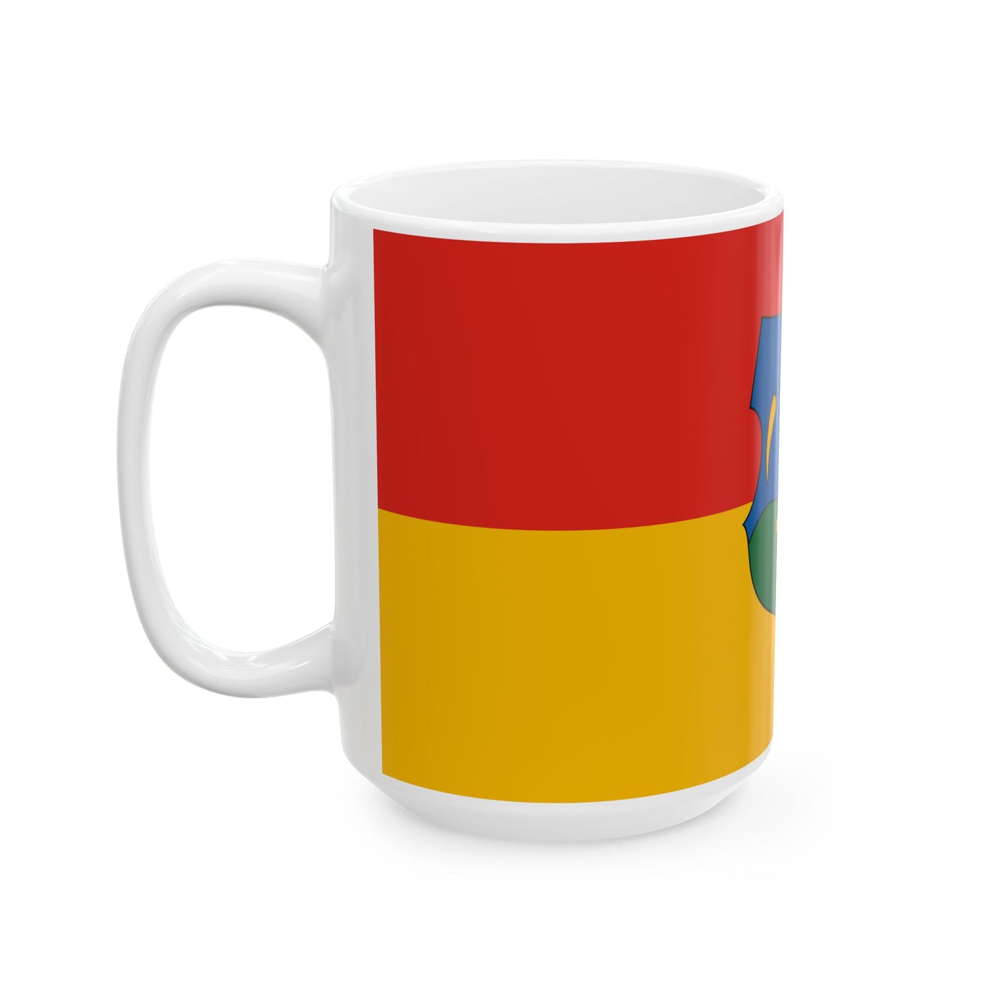 Flag of Gomba (Hungary) White Coffee Mug-Go Mug Yourself