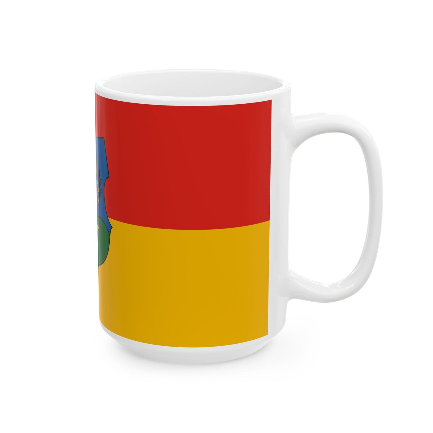 Flag of Gomba (Hungary) White Coffee Mug-Go Mug Yourself