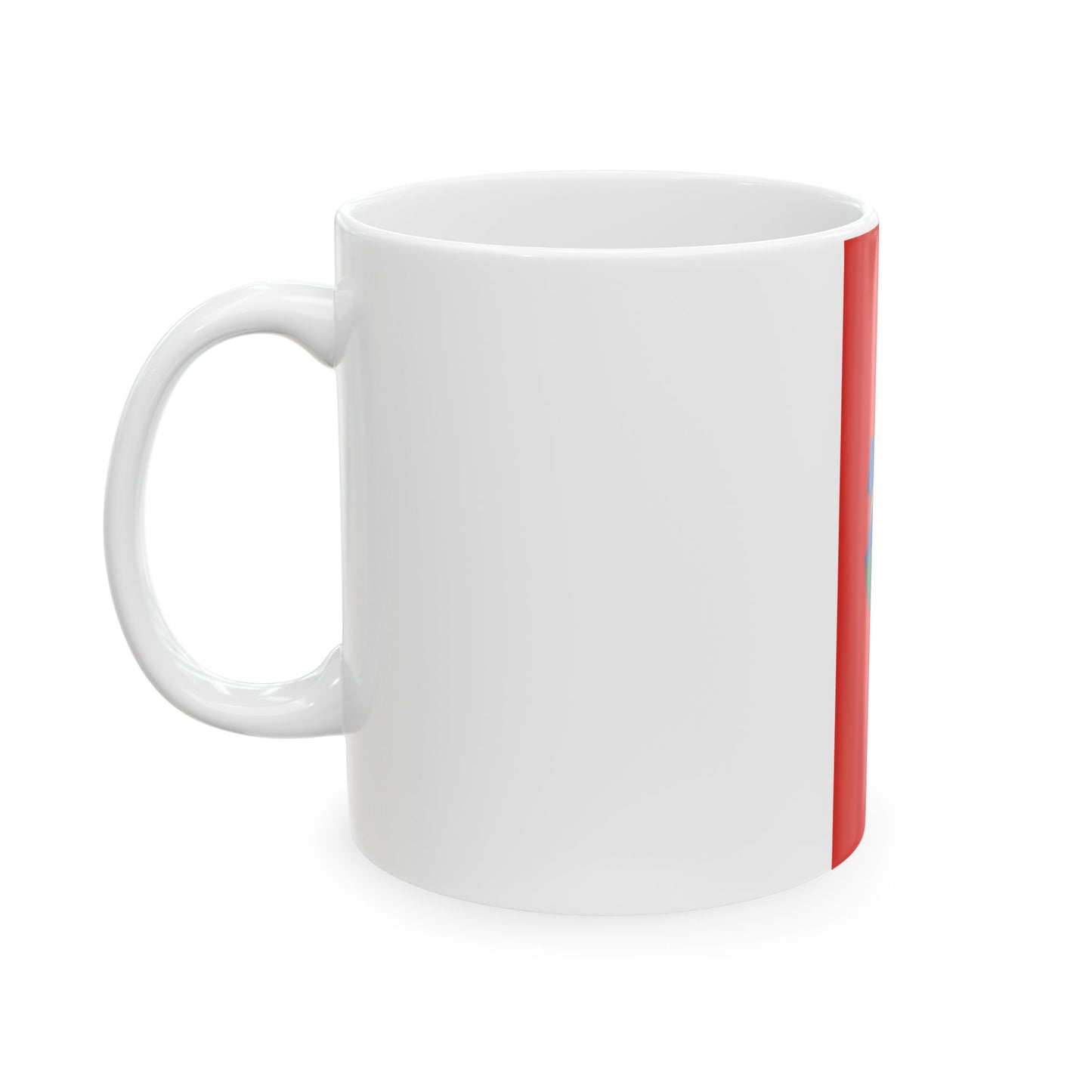 Flag of Gomba vertical (Hungary) White Coffee Mug-Go Mug Yourself