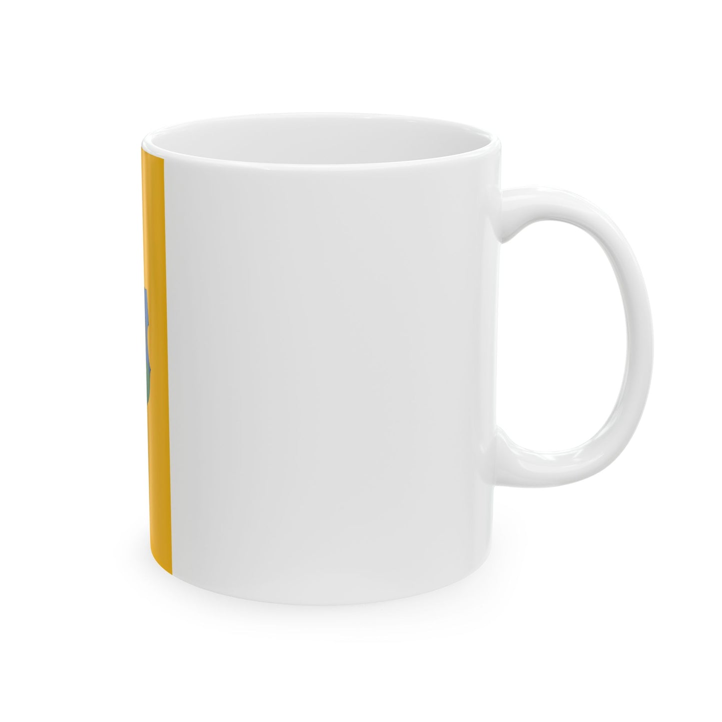 Flag of Gomba vertical (Hungary) White Coffee Mug-Go Mug Yourself