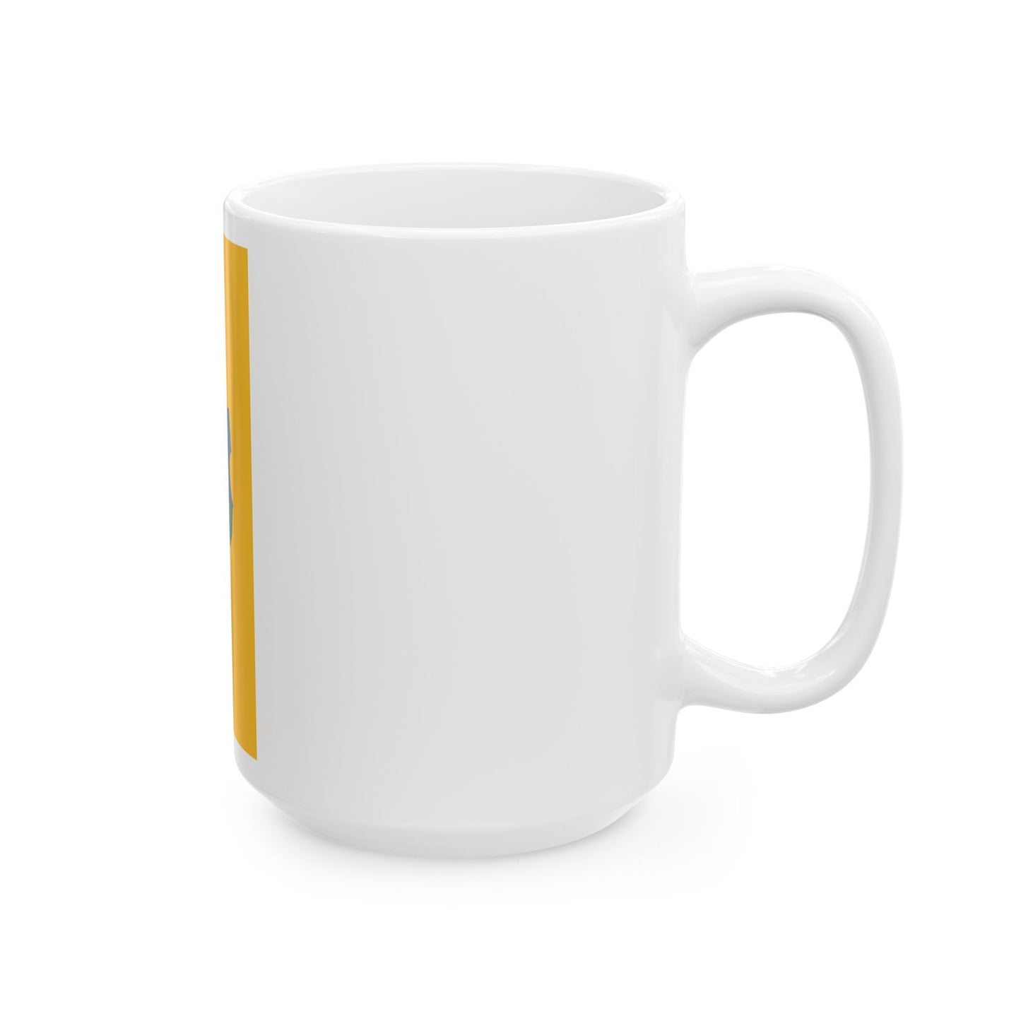 Flag of Gomba vertical (Hungary) White Coffee Mug-Go Mug Yourself