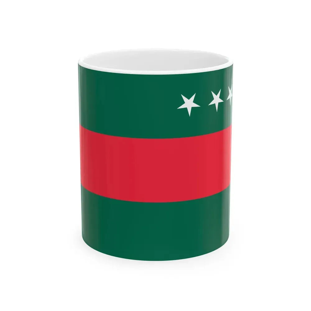 Flag of Gono Odhikar Parishad (Bangladesh) White Coffee Mug 11oz - Go Mug Yourself