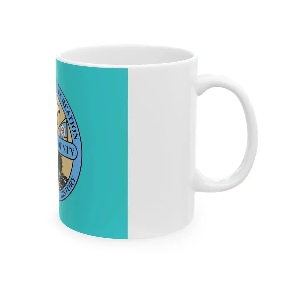 Flag of Goodhue County Minnesota (United States) White Coffee Mug - Go Mug Yourself
