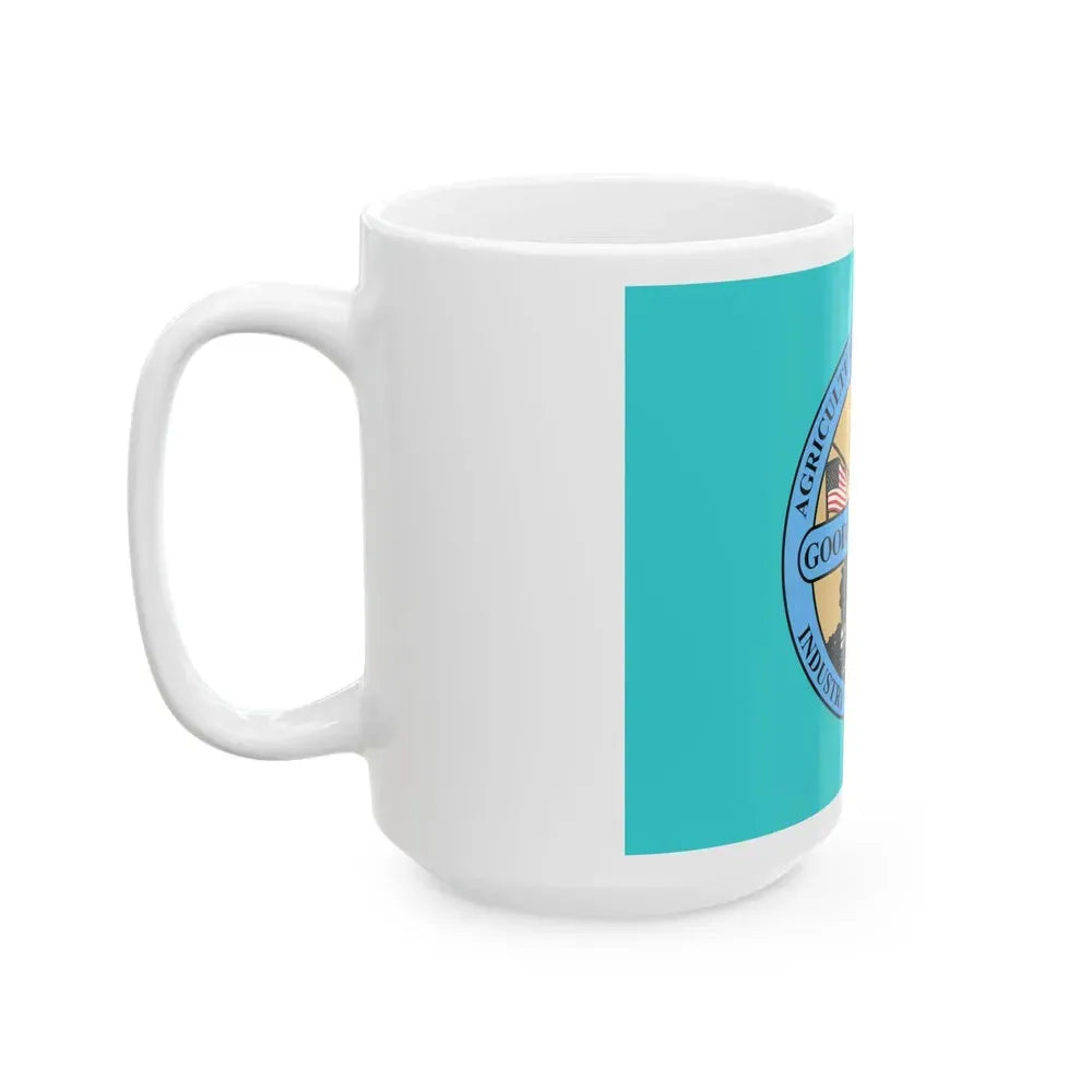 Flag of Goodhue County Minnesota (United States) White Coffee Mug - Go Mug Yourself