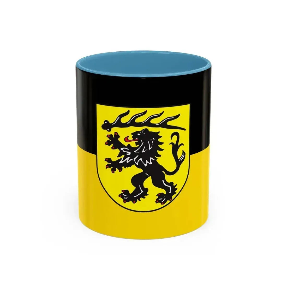 Flag of Goppingen Germany - Accent Coffee Mug 11oz Light Blue - Go Mug Yourself