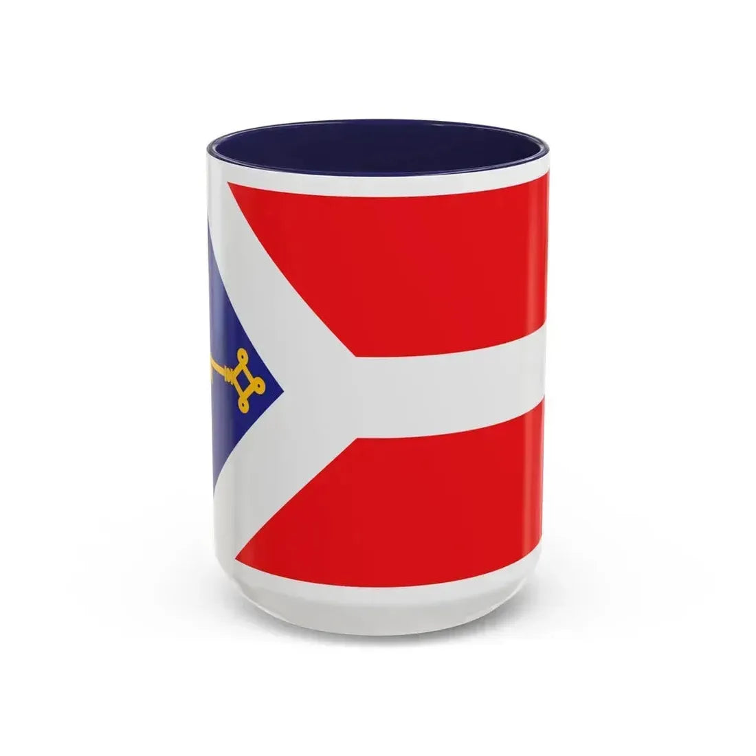 Flag of Gori Georgia - Accent Coffee Mug 15oz Navy - Go Mug Yourself