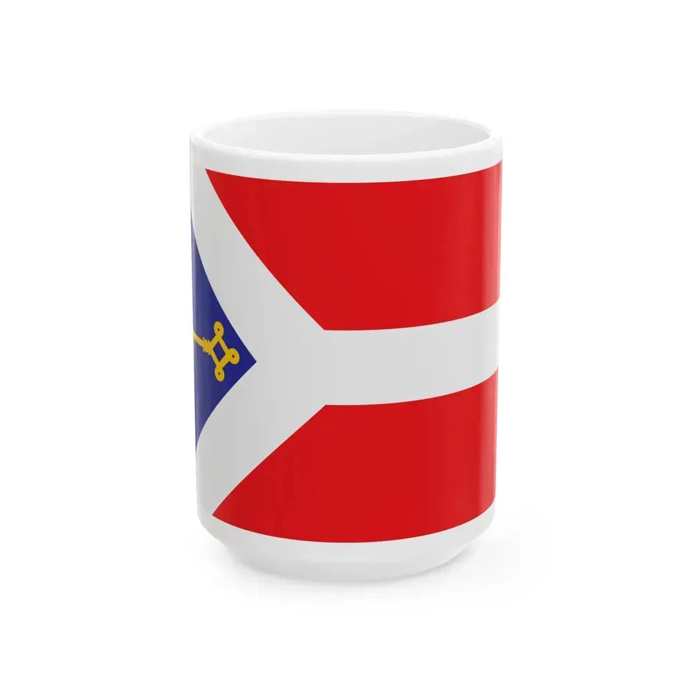 Flag of Gori Georgia - White Coffee Mug 15oz - Go Mug Yourself