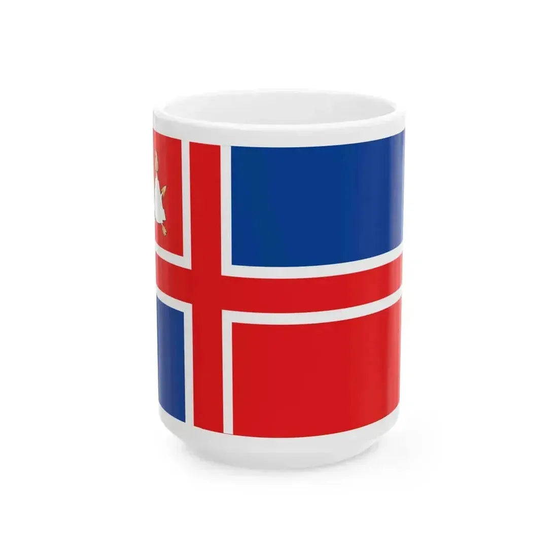 Flag of Gori Municipality (Georgia) White Coffee Mug 15oz - Go Mug Yourself
