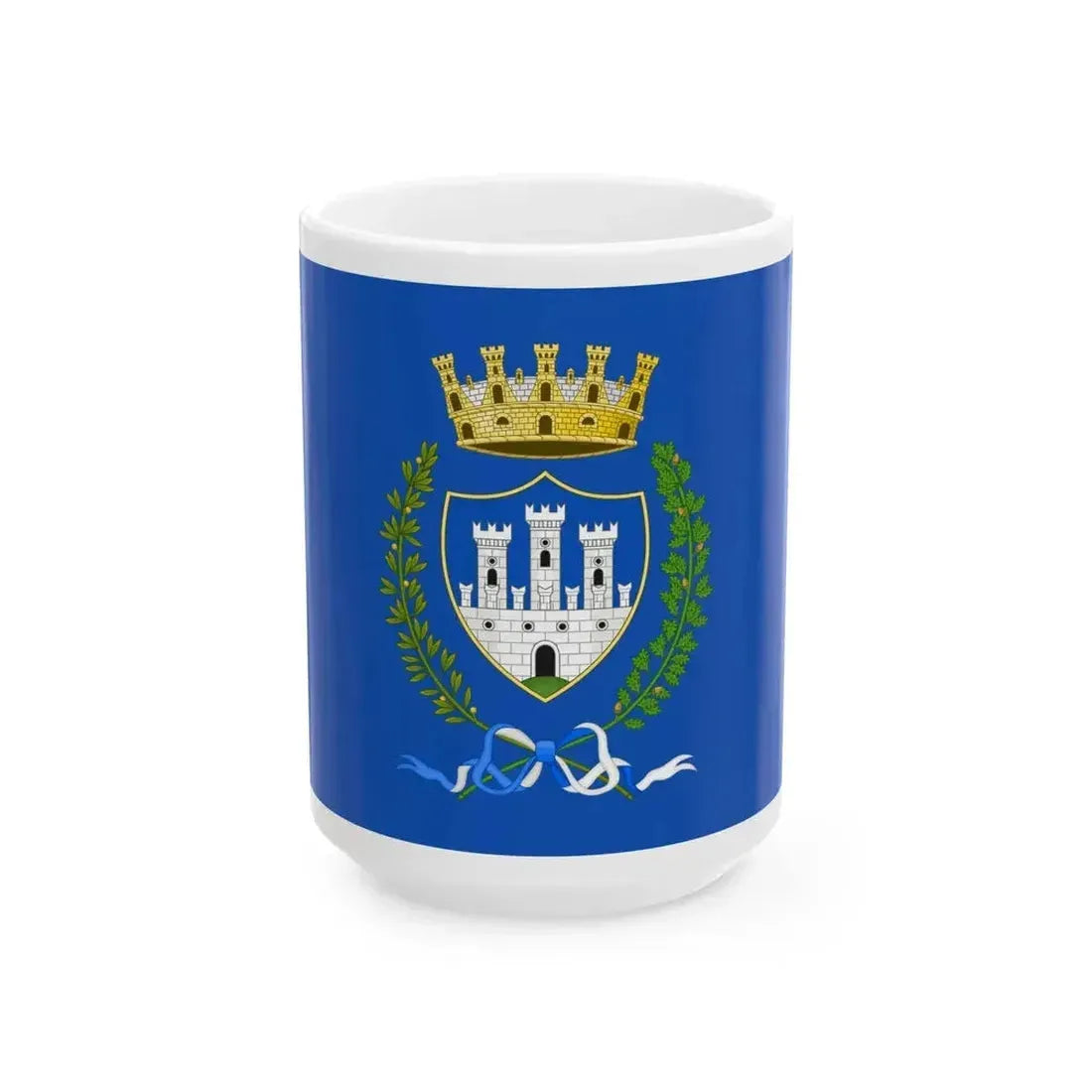 Flag of Gorizia (Italy) White Coffee Mug 15oz - Go Mug Yourself