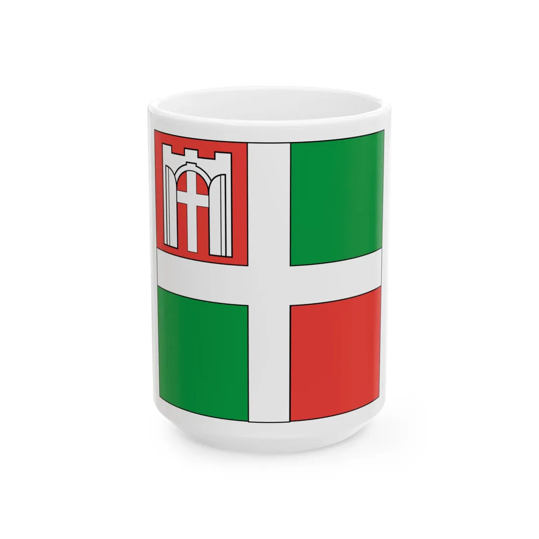 Flag of Gorohiv (Ukraine) White Coffee Mug 15oz - Go Mug Yourself