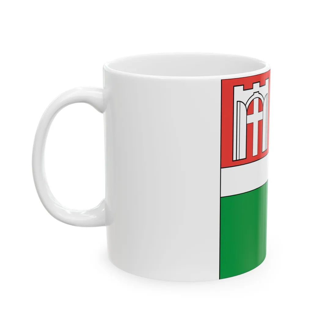Flag of Gorohiv (Ukraine) White Coffee Mug - Go Mug Yourself