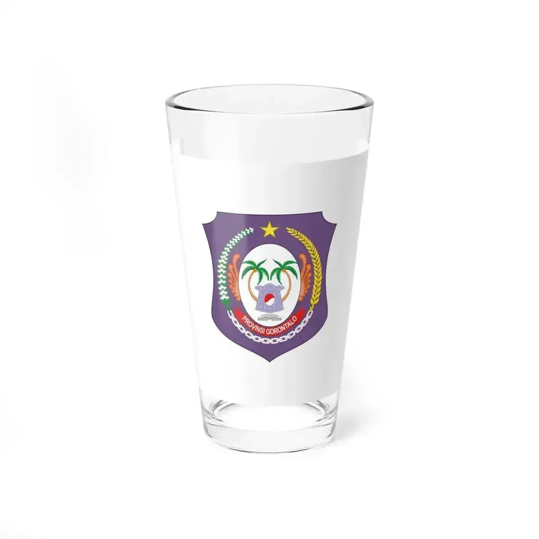 Flag of Gorontalo Indonesia - Pint Glass 16oz 16oz - Go Mug Yourself