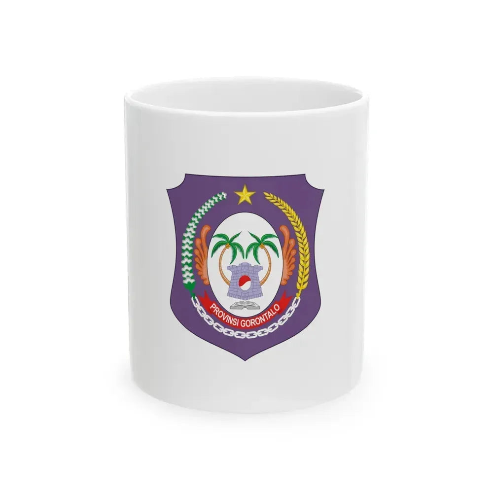 Flag of Gorontalo Indonesia - White Coffee Mug 11oz - Go Mug Yourself