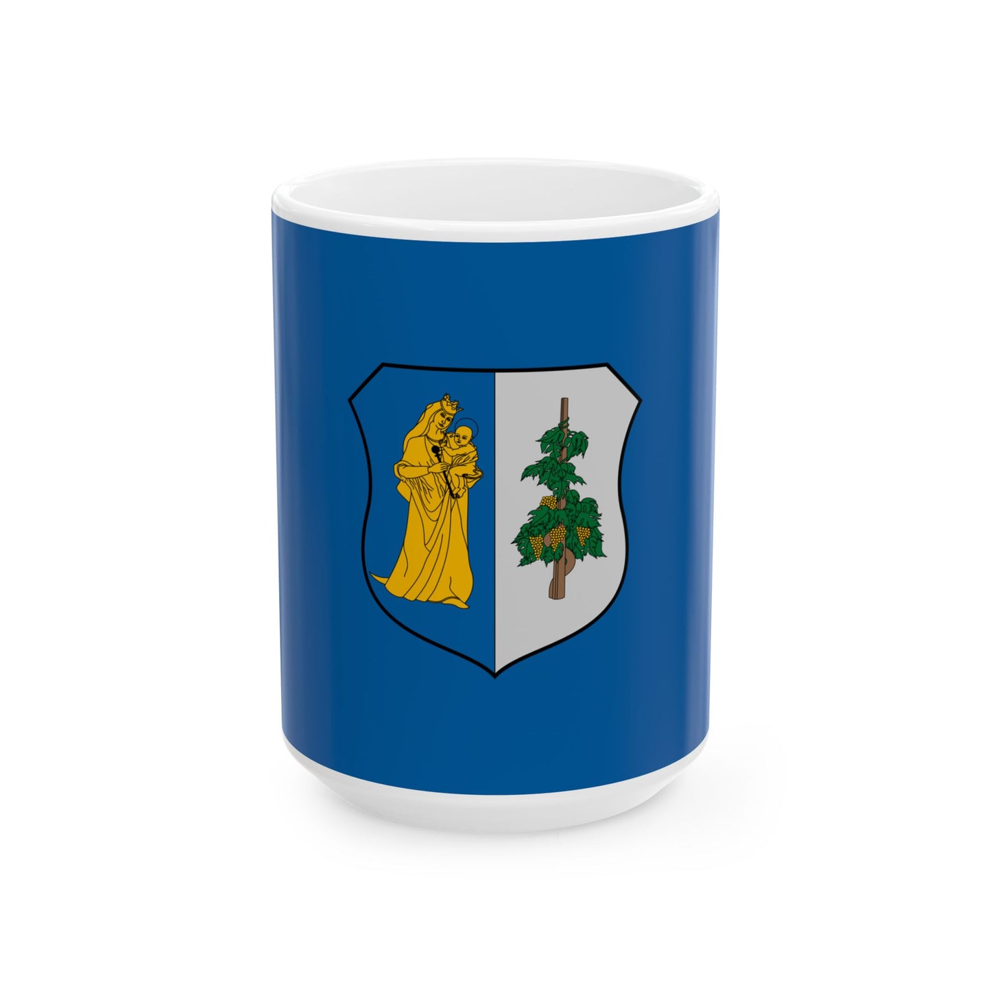 Flag of Gosfa (Hungary) White Coffee Mug-15oz-Go Mug Yourself