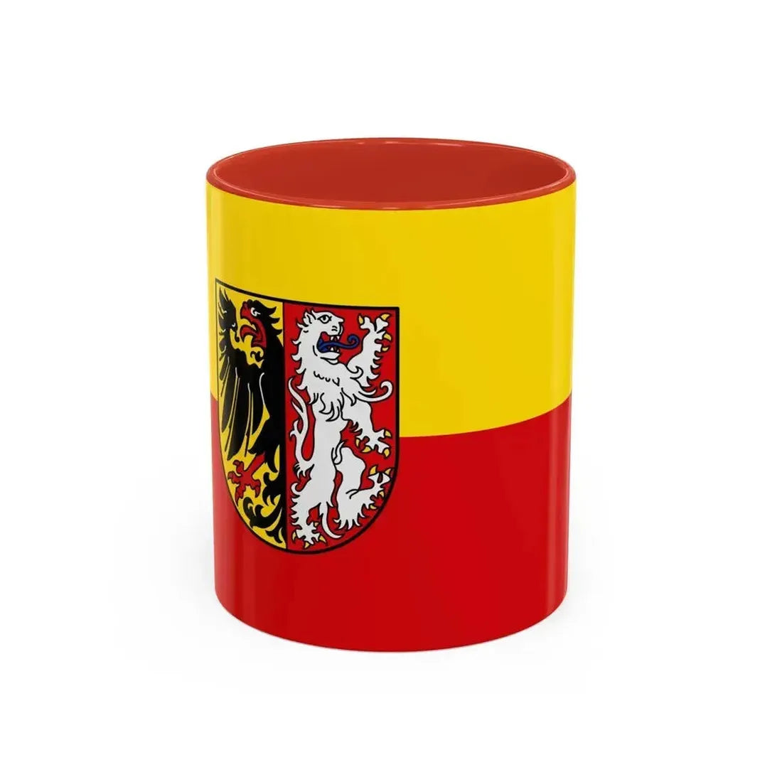 Flag of Goslar Germany - Accent Coffee Mug 11oz Red - Go Mug Yourself