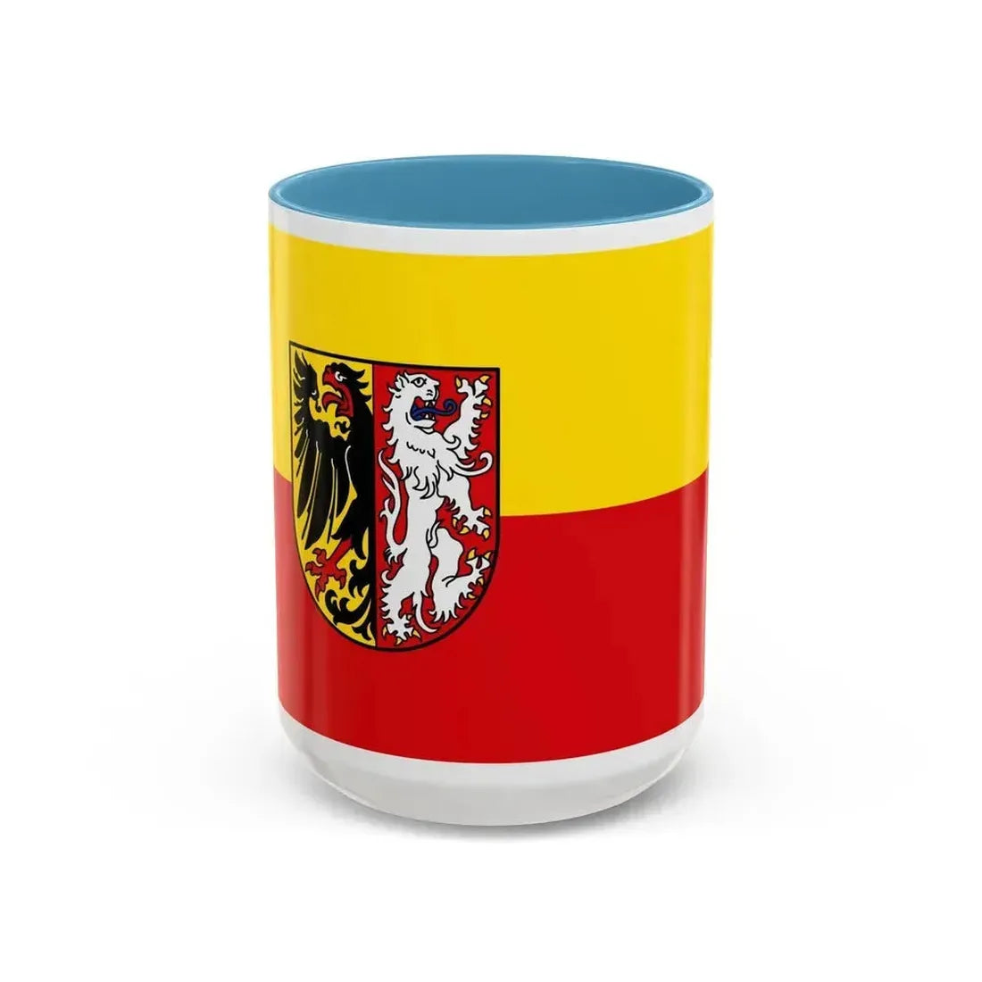 Flag of Goslar Germany - Accent Coffee Mug 15oz Light Blue - Go Mug Yourself
