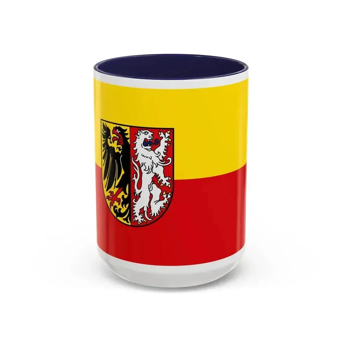 Flag of Goslar Germany - Accent Coffee Mug 15oz Navy - Go Mug Yourself