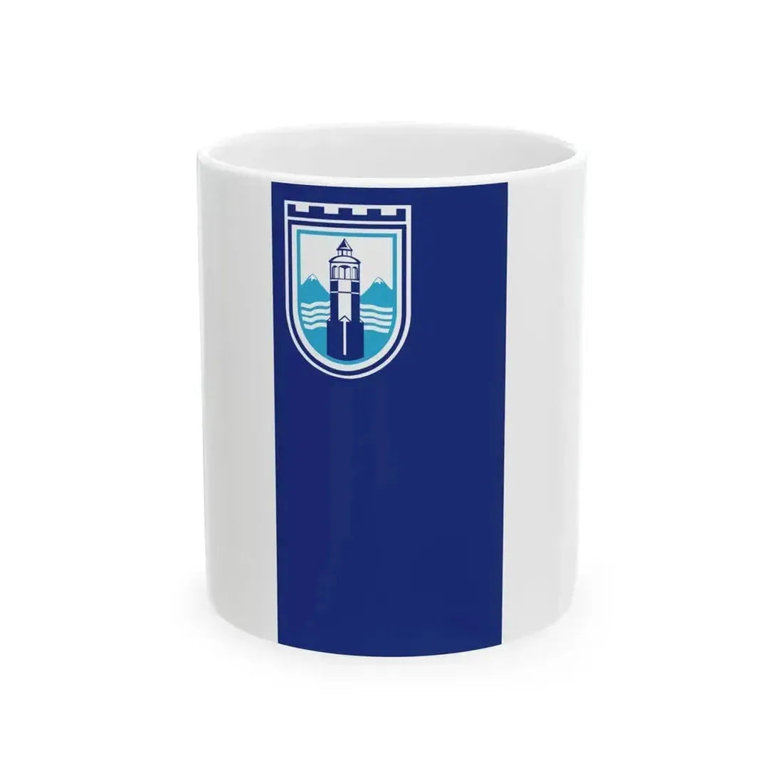 Flag of Gostivar Municipality North Macedonia (North Macedonia) White Coffee Mug 11oz - Go Mug Yourself