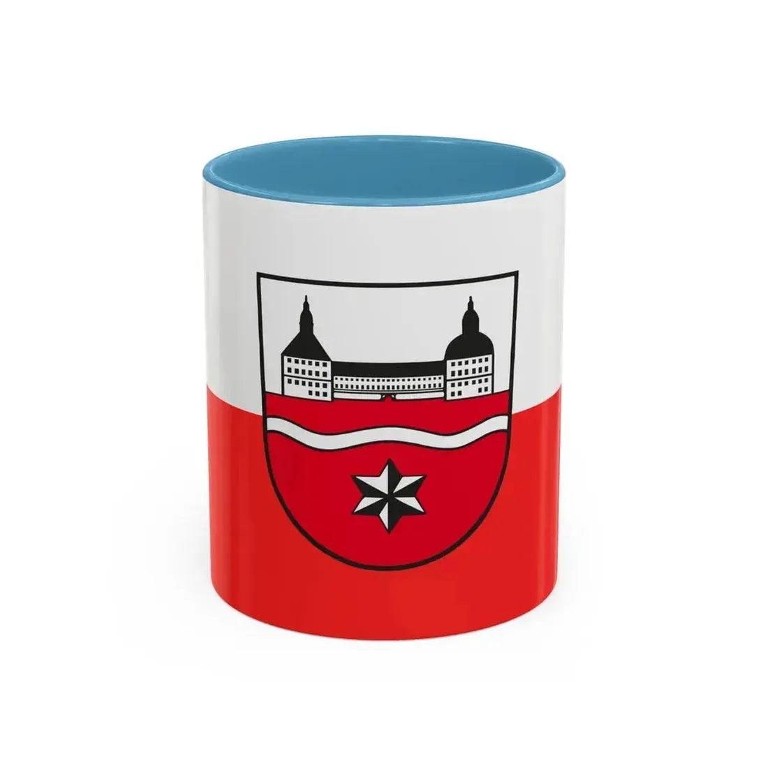 Flag of Gotha Germany - Accent Coffee Mug 11oz Light Blue - Go Mug Yourself