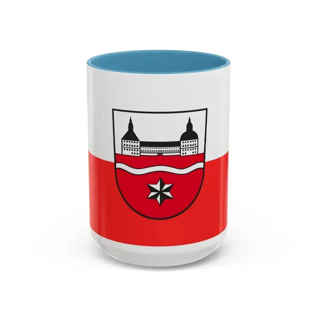 Flag of Gotha Germany - Accent Coffee Mug 15oz Light Blue - Go Mug Yourself