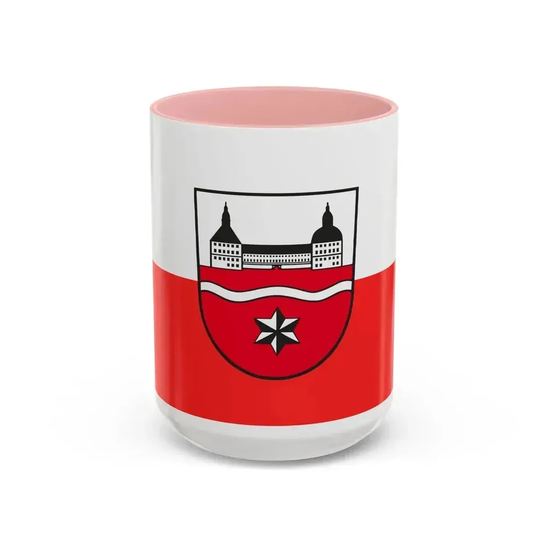 Flag of Gotha Germany - Accent Coffee Mug 15oz Pink - Go Mug Yourself