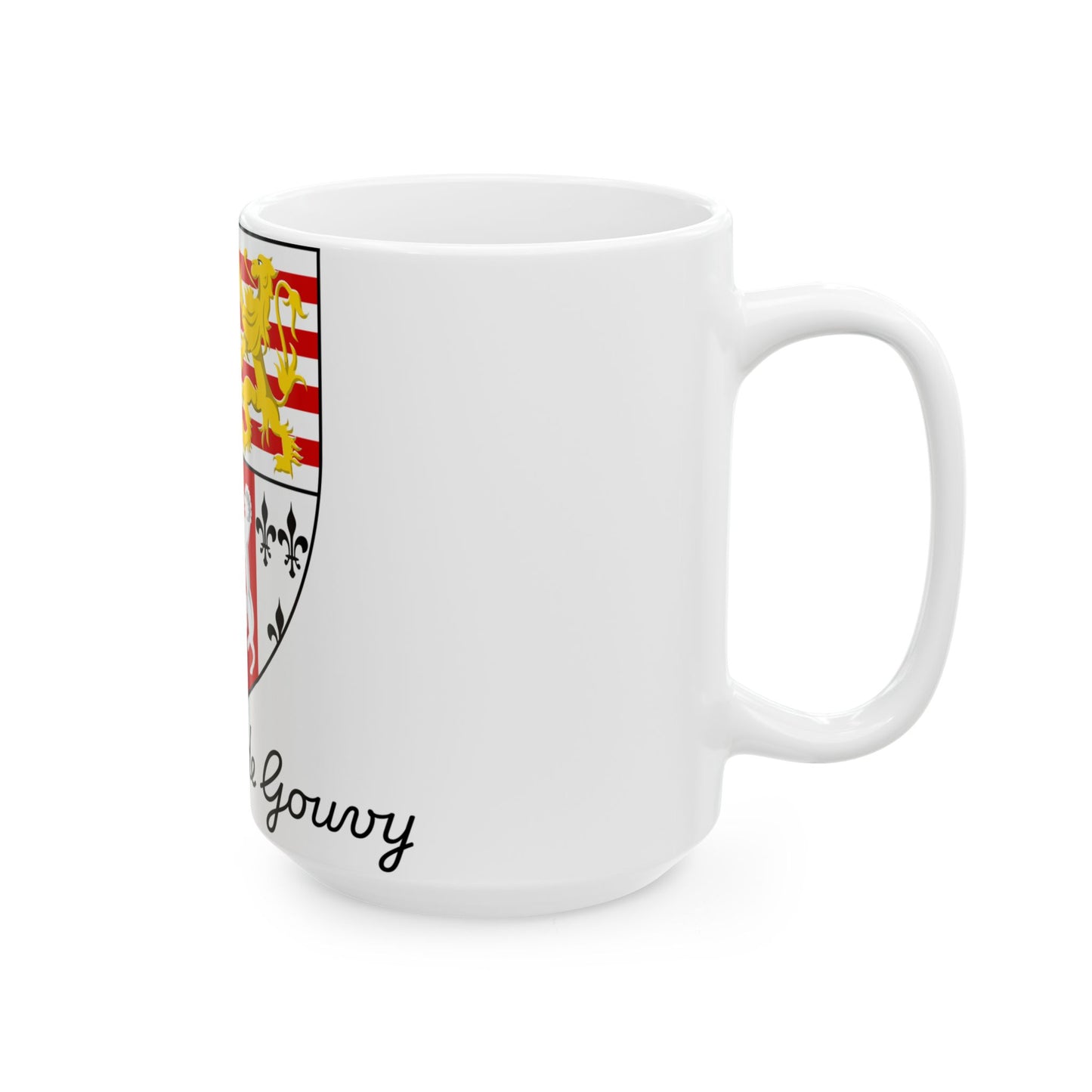 Flag of Gouvy (Belgium) White Coffee Mug-Go Mug Yourself