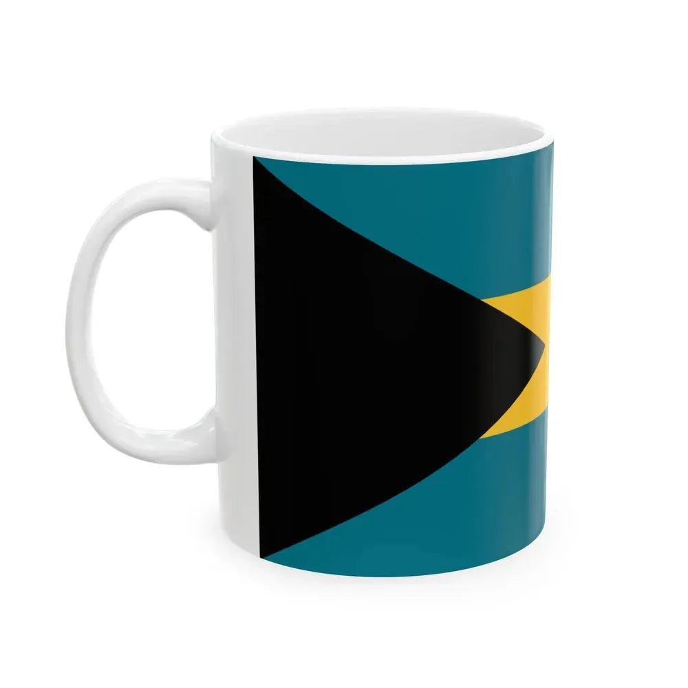 Flag of government ministers of the Bahamas (Bahamas) White Coffee Mug - Go Mug Yourself