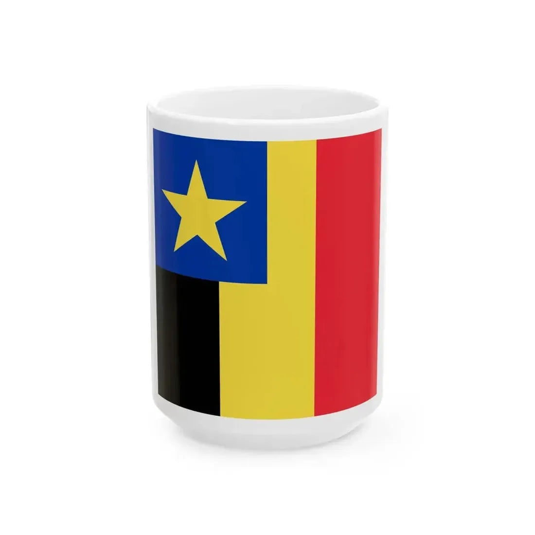 Flag of Governor-General of Belgian Congo (Belgium) White Coffee Mug 15oz - Go Mug Yourself