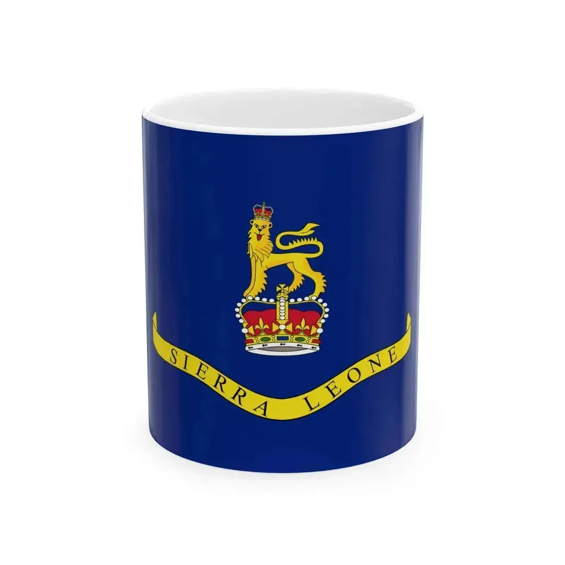 Flag of Governor-General of Sierra Leone (Sierra Leone) White Coffee Mug 11oz - Go Mug Yourself