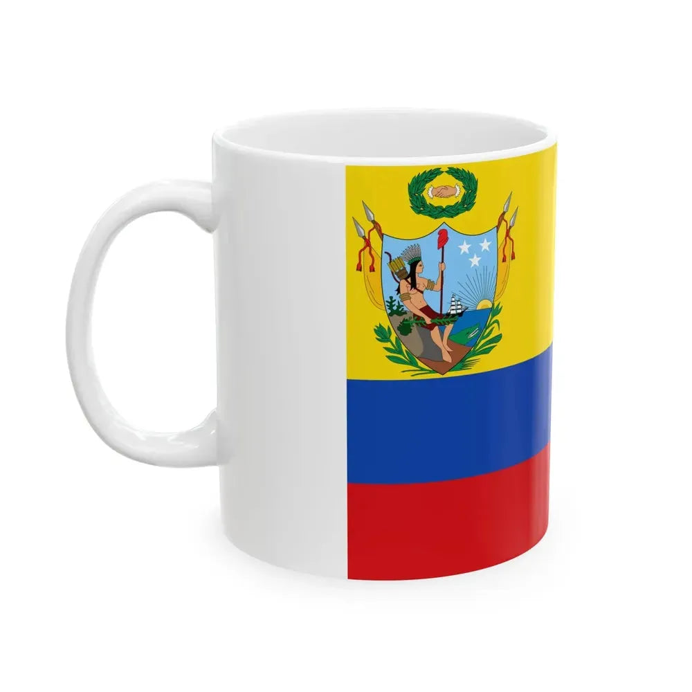 Flag of Gran Colombia 1819-1820 (Colombia) White Coffee Mug - Go Mug Yourself