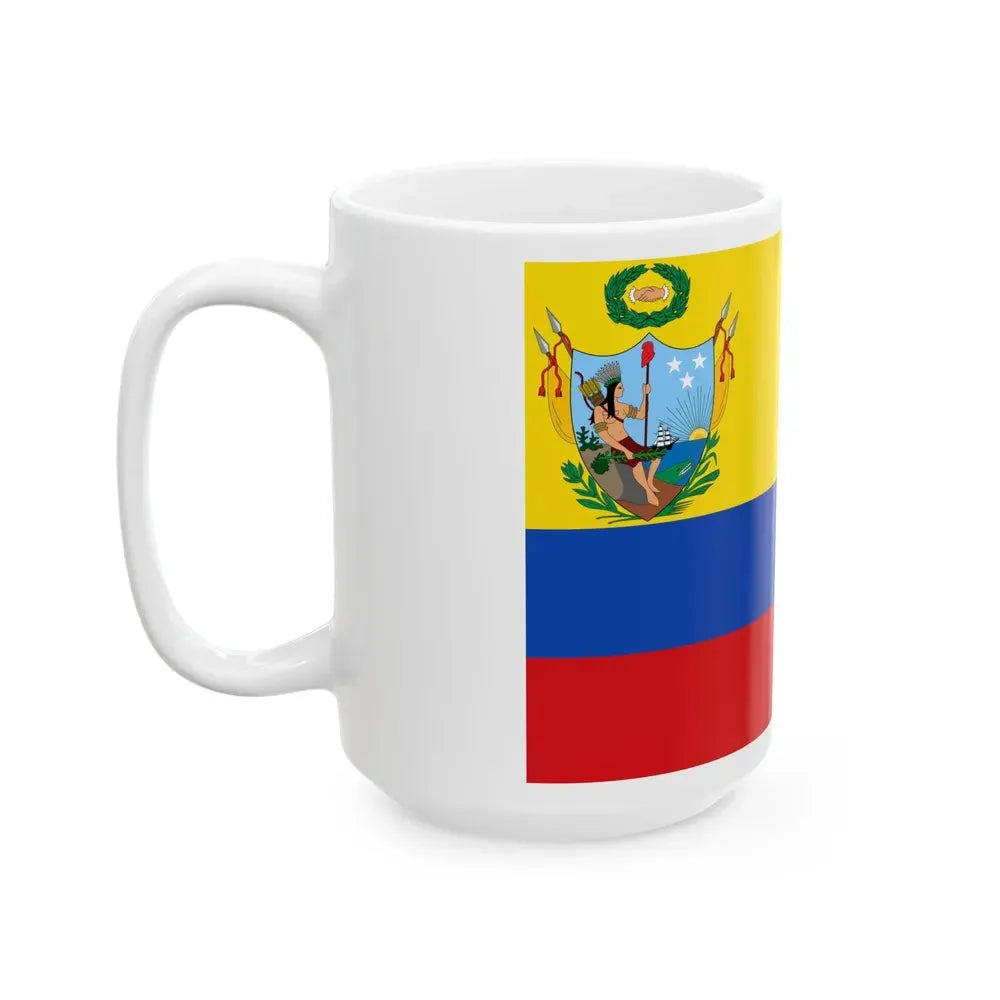 Flag of Gran Colombia 1819-1820 (Colombia) White Coffee Mug - Go Mug Yourself