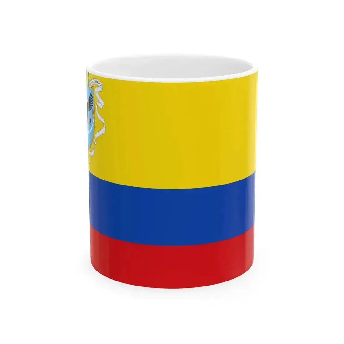 Flag of Gran Colombia 1820-1821 (Colombia) White Coffee Mug 11oz - Go Mug Yourself