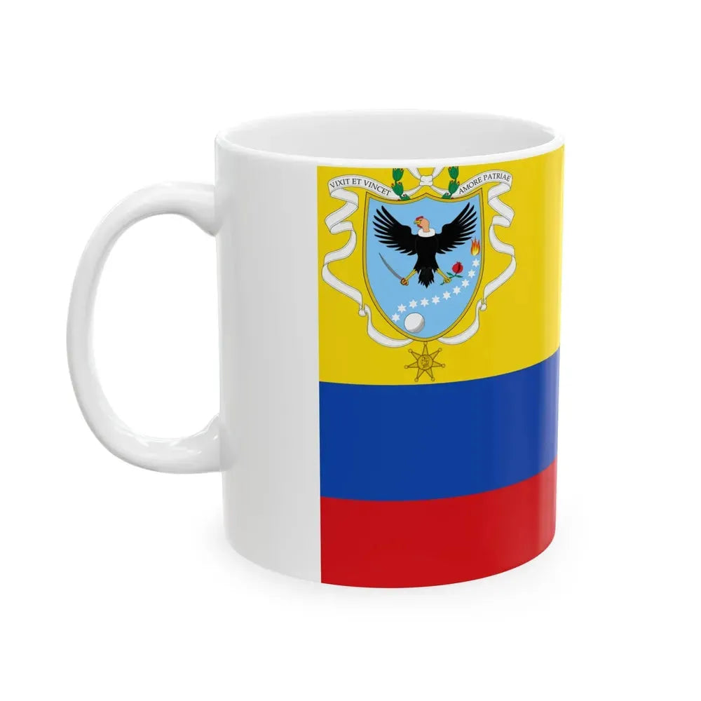 Flag of Gran Colombia 1820-1821 (Colombia) White Coffee Mug - Go Mug Yourself