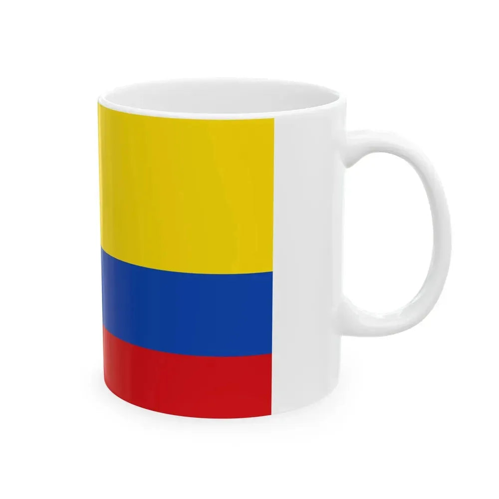 Flag of Gran Colombia 1820-1821 (Colombia) White Coffee Mug - Go Mug Yourself