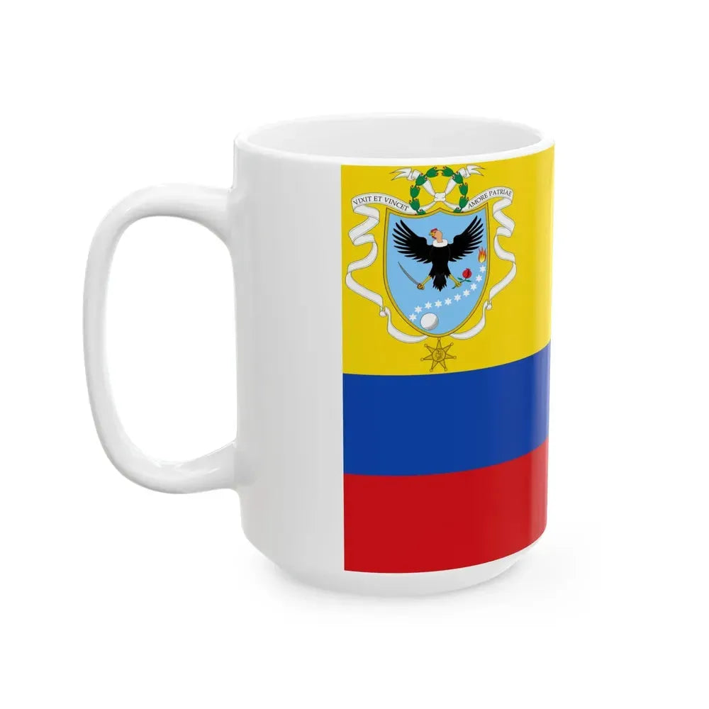 Flag of Gran Colombia 1820-1821 (Colombia) White Coffee Mug - Go Mug Yourself