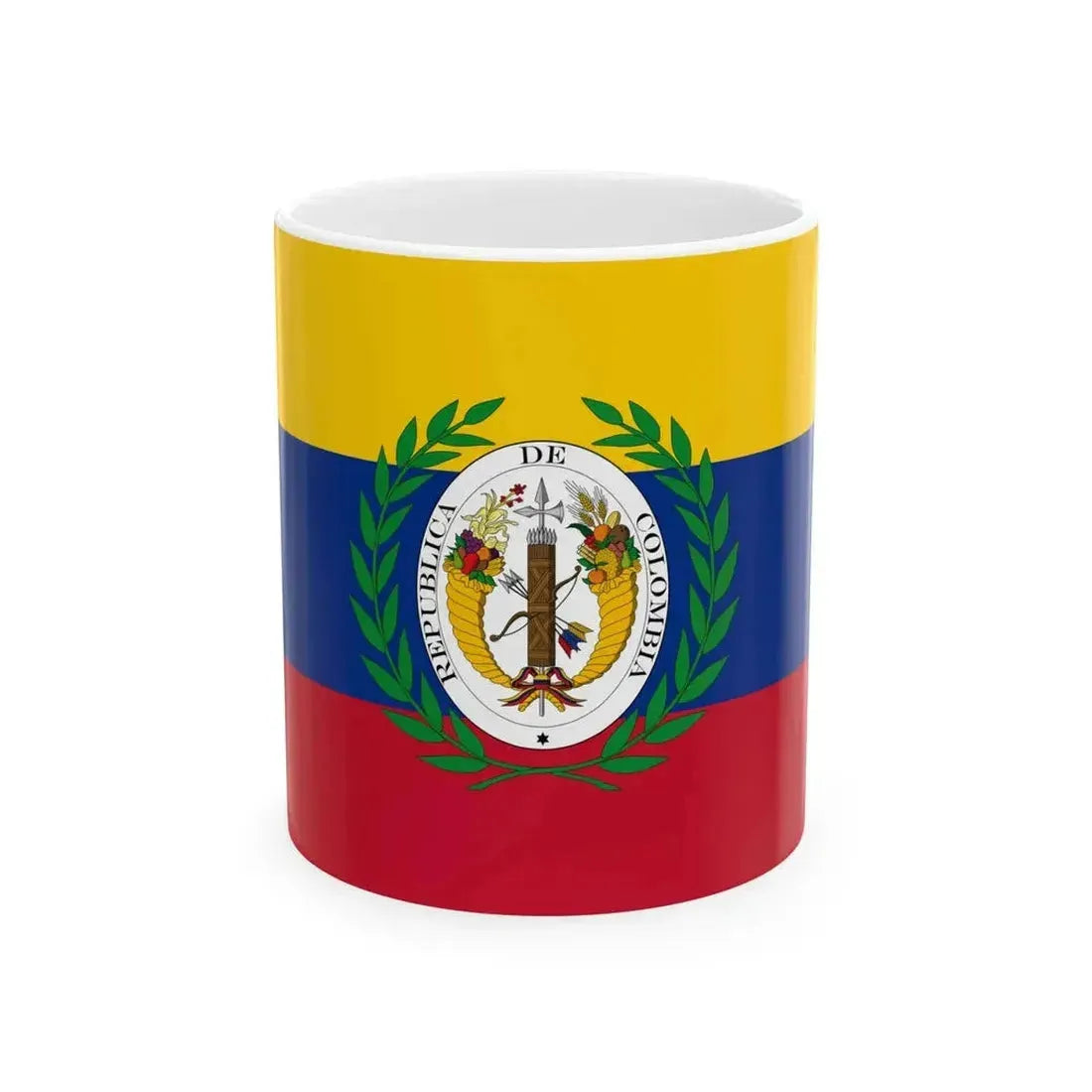 Flag of Gran Colombia (Colombia) White Coffee Mug 11oz - Go Mug Yourself