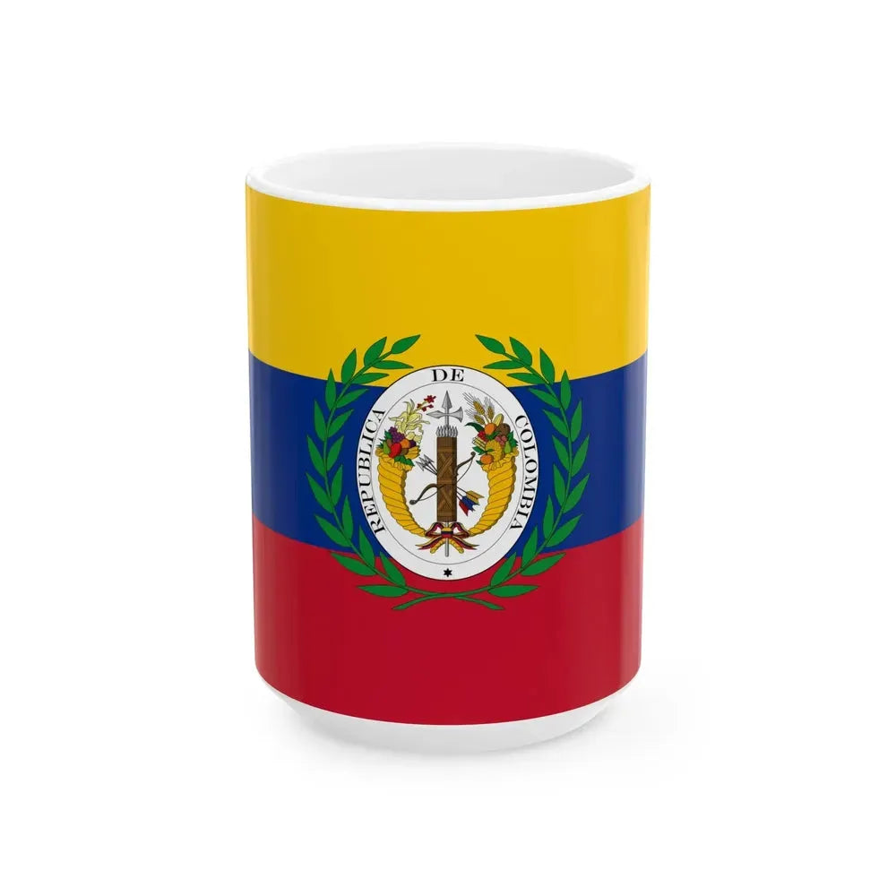 Flag of Gran Colombia (Colombia) White Coffee Mug 15oz - Go Mug Yourself