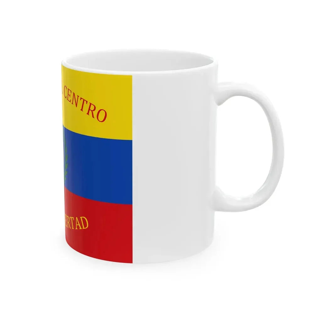 Flag of Gran Colombia Husares del Centro (Colombia) White Coffee Mug - Go Mug Yourself